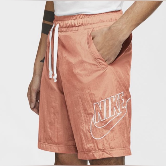 Nike Sportswear Alumni Men's Sports Monochrome Shorts Light Orange - Picture 1 of 4